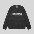 Essentials Black Sweatshirt – Relaxed Streetwear Crewneck