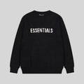 Fear of God Essentials Black Sweatshirt – Classic Fit Crewneck